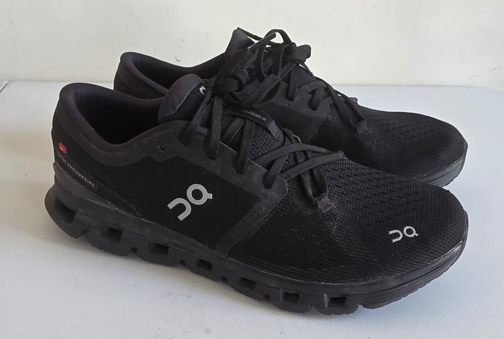 On Running Cloud X 4 Sneaker Black/Eclipse Size 10 Men 11.5 Women